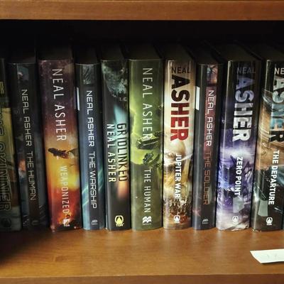 Collection of 11 Sci Fi Books Including Neal Asher