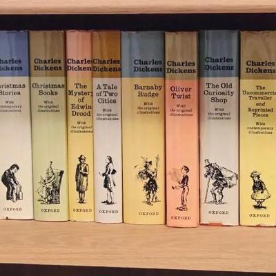 Collection of 19 Fiction Books Including Charles Dickens