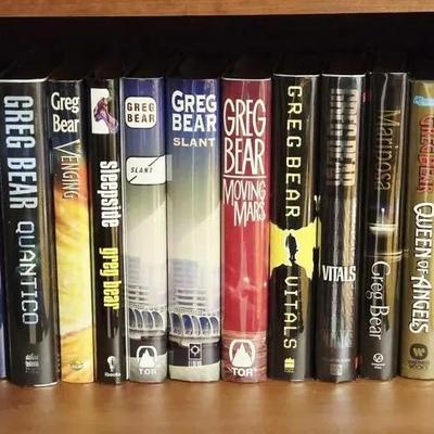 Collection of 23 Sci Fi Books Including Greg Bear