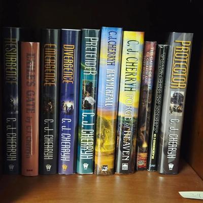 Collection of 10 Sci Fi Books Including C.J. Cherryh