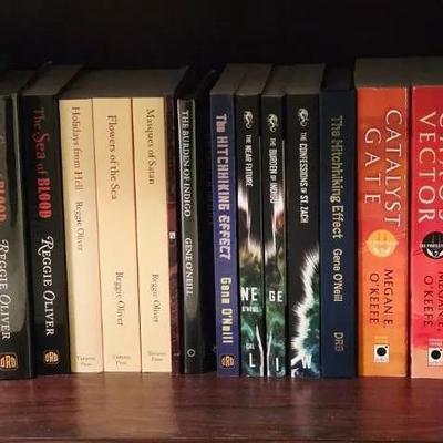 Collection of 35 Sci Fi Books Including Megan E. O'Keefe