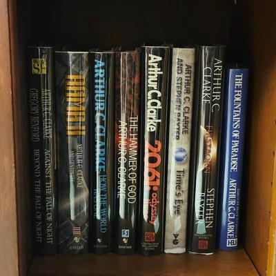 Collection of 8 Sci Fi Books Including Arthur C. Clarke