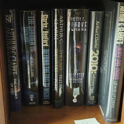 Collection of 7 Sci Fi Books Including Arthur C. Clarke