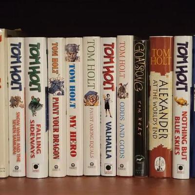 Collection of 19 Sci Fi Books Including Tom Holt