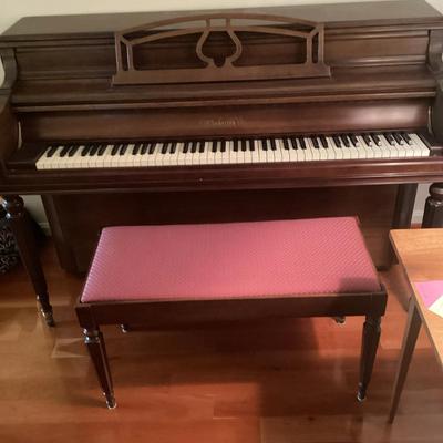 Chickening Spinet Piano And Bench