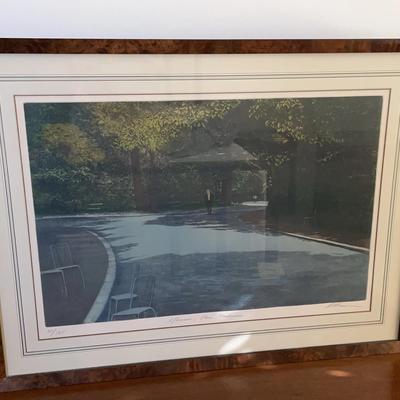 Signed & Numbered Framed Print "Afternoon Parc Montsouris" By Altman