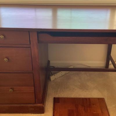 Wooden 4 Drawer Office Desk