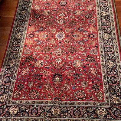 Fringed Rectangular Wool Rug