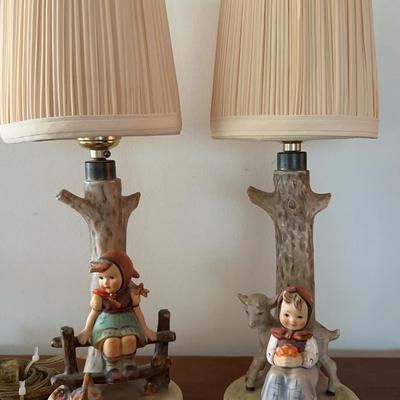 Vintage Hummel Themed Lamps