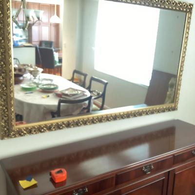 Gold Framed Mirror
