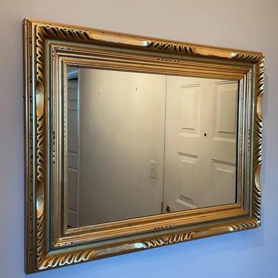 Gold Painted Wood Framed Mirror