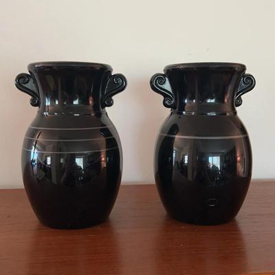 Black Amethyst Vases