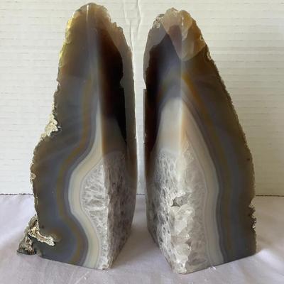 Pair Of Geode Bookends