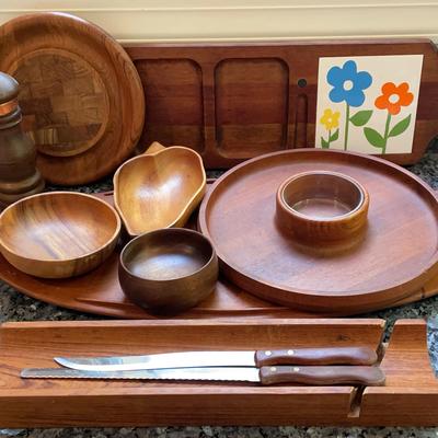 Collection Of Wood Serving Pieces
