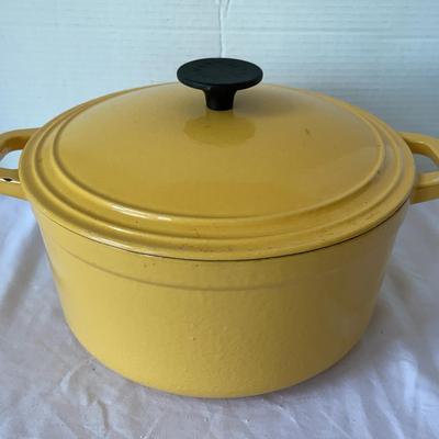 Martha Stewart Yellow Dutch Oven