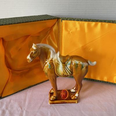 Tang Style Ceramic Horse In Lined Box