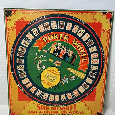Poker Wheel ‘Spin The Wheel For A Drink Or A Deal’