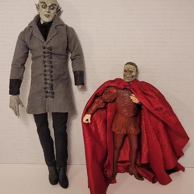 12" Vampyre Nosferatu & 8" Phantom of the Opera in his "Masque of the Red Death" costume Figures