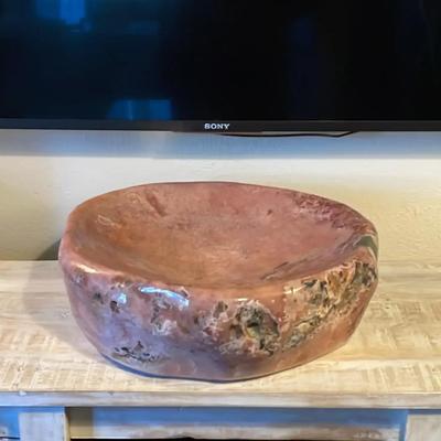 Pink Amethyst Stone Bowl Large & HEAVY