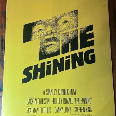The SHINING Horror Movie Poster With Jack Nicholson 1980