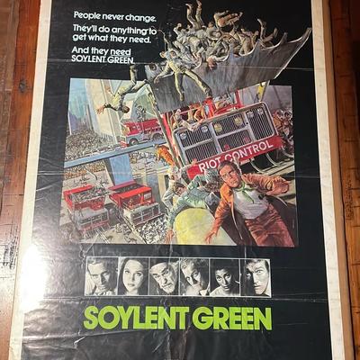 SOYLENT GREEN with Charlton Heston Movie Poster 1973