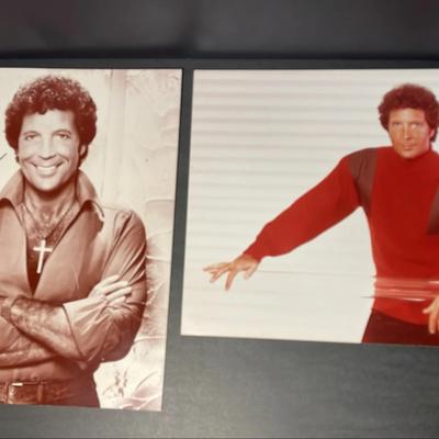 Tom Jones Promo Pictures, 1 Signed 1980’s