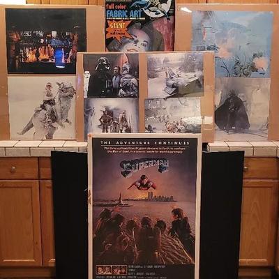Super Heros & Star Wars Movie Posters 1980s 