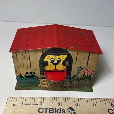 1970’s Tin Mechanical Dog Bank