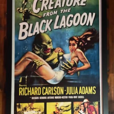 Creature From The Black Lagoon Horror Movie Poster Framed