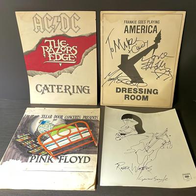 PINK FLOYD 1987 Concert Tour Itinerary + Other Music Memorabilia 