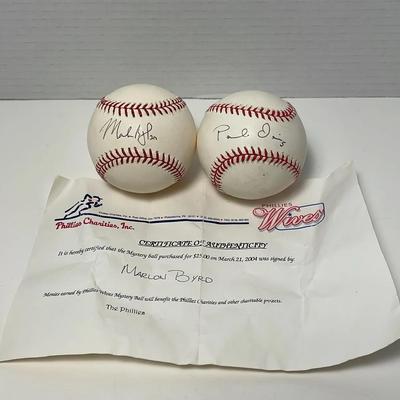 Marlon Byrd Signed Baseball W/ COA 