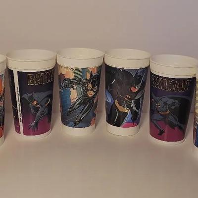 8 Batman Cups 80s & 90s