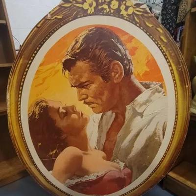 Gone With The Wind Movie Advertising Large Cardboard Sign