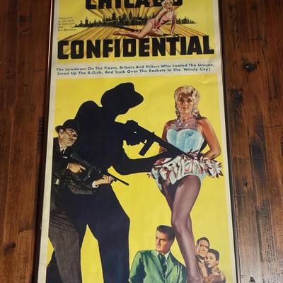 Chicago Confidential Movie Poster With Brian Keith Framed