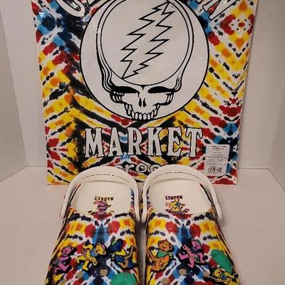 GRATEFUL DEAD Crocs Shoes Size 13 Brand New In Original Packaging 