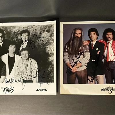 The Kinks & The Oak Ridge Boys Promo Photos Signed