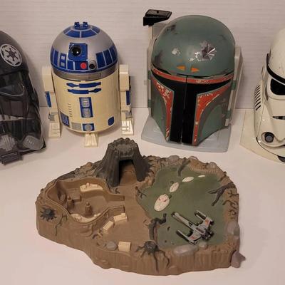 Star Wars Micro Machines Lot. R2D2, Storm Trooper, Boba Fett, Tie Fighter, Dagobah