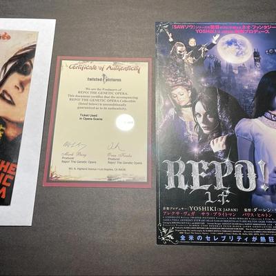 2008 REPO! The Genetic Opera Film Memorabilia 