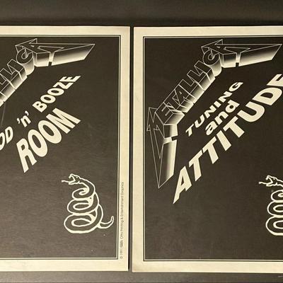 1991 METALLICA Backstage Door Signs