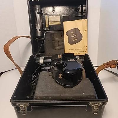 1943 Bendix Aviation Corporation Aircraft Bubble Type Sextant w/ Case