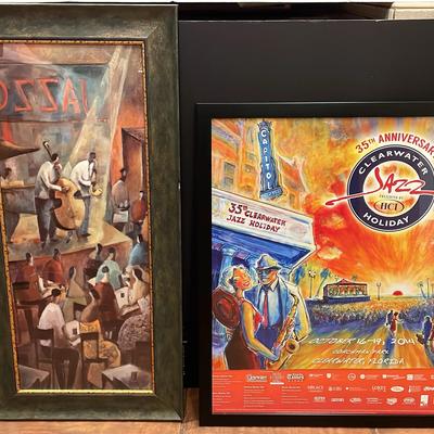 Jazz Print By Lourenco And Clearwater Jazz Festival Poster