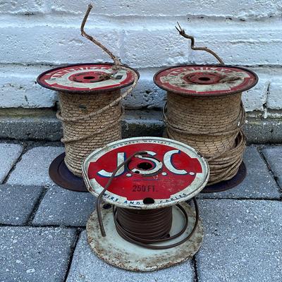Spools Of Insulated Wire American Wire Corp. Vintage