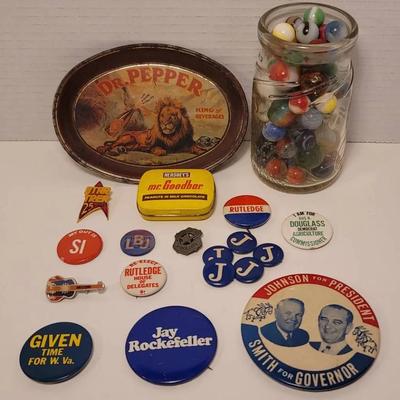 Marbles, Political & Advertising Lot