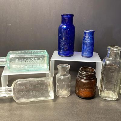 Old Glass Bottle Lot 