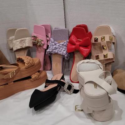 9 Pairs Of Unused Ladies Shoes Sizes 11-11.5
