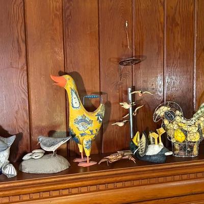 Group Of Seashore Decor And Waterfowl 