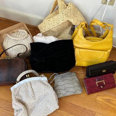 Group Of Purses, Wallets And Evening Bags