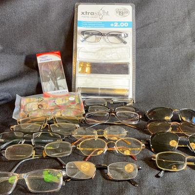 Assortment Of Prescription Eye Glasses & Sunglasses 
