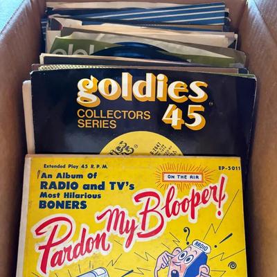Collection Of Vintage 45 Records 