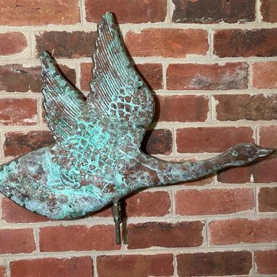 Copper Flying Goose Weather Vane